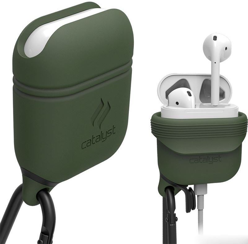 Catalyst Case Waterbestendig Hoesje Apple AirPods Army Green afbeelding 2