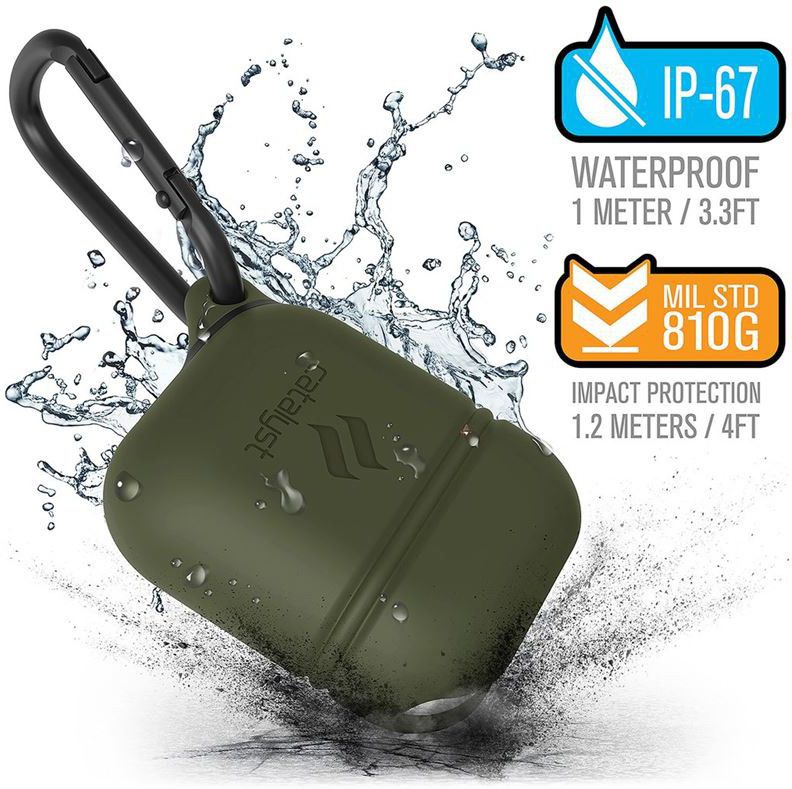 Catalyst Case Waterbestendig Hoesje Apple AirPods Army Green afbeelding 1