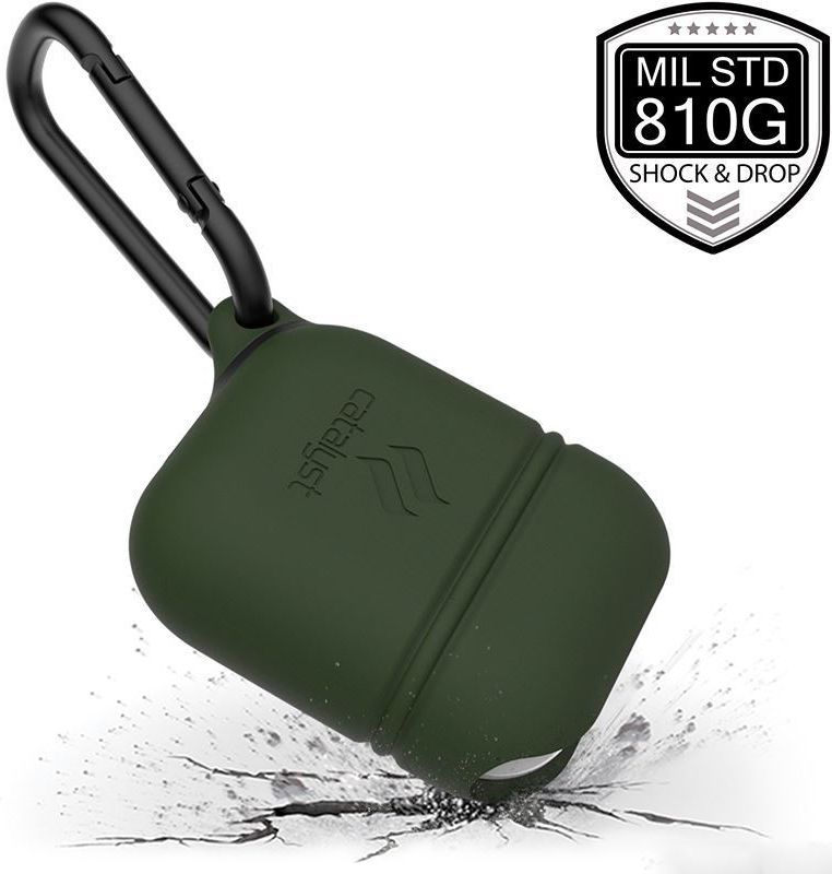Catalyst Case Waterbestendig Hoesje Apple AirPods Army Green afbeelding 4