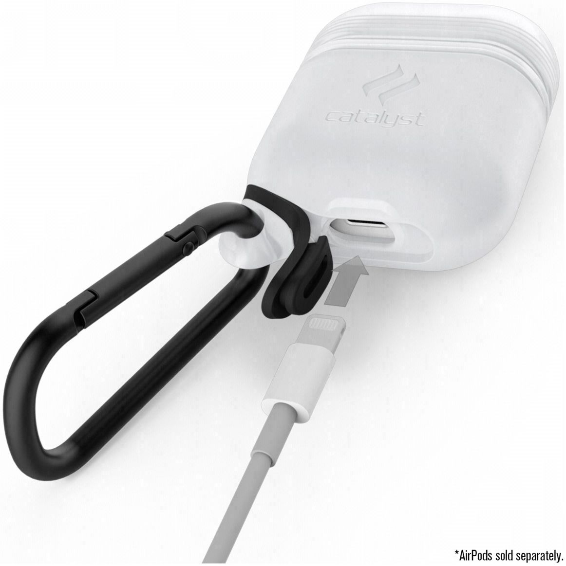 Catalyst Case Waterbestendig Hoesje Apple AirPods Frost White afbeelding 6