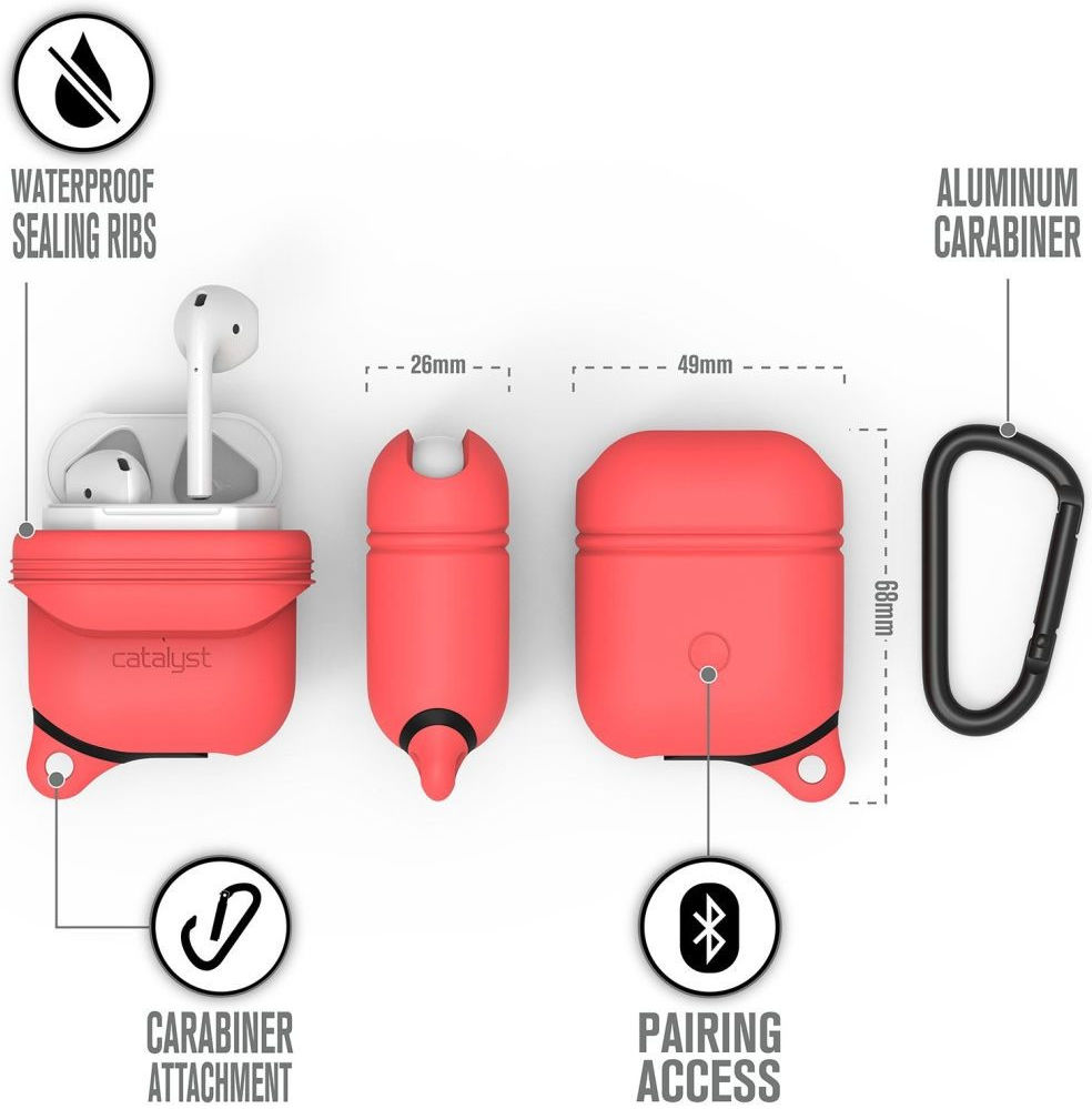 Catalyst Case Waterbestendig Hoesje Apple AirPods Roze afbeelding 4