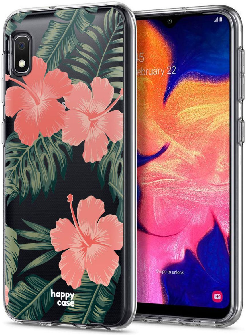 HappyCase Samsung Galaxy A10 Flexibel TPU Hoesje Tropic Vibe Print afbeelding 2