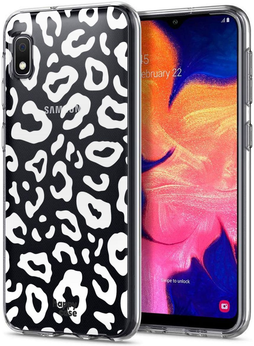 HappyCase Samsung Galaxy A10 Flexibel TPU Hoesje Luipaard Print afbeelding 2