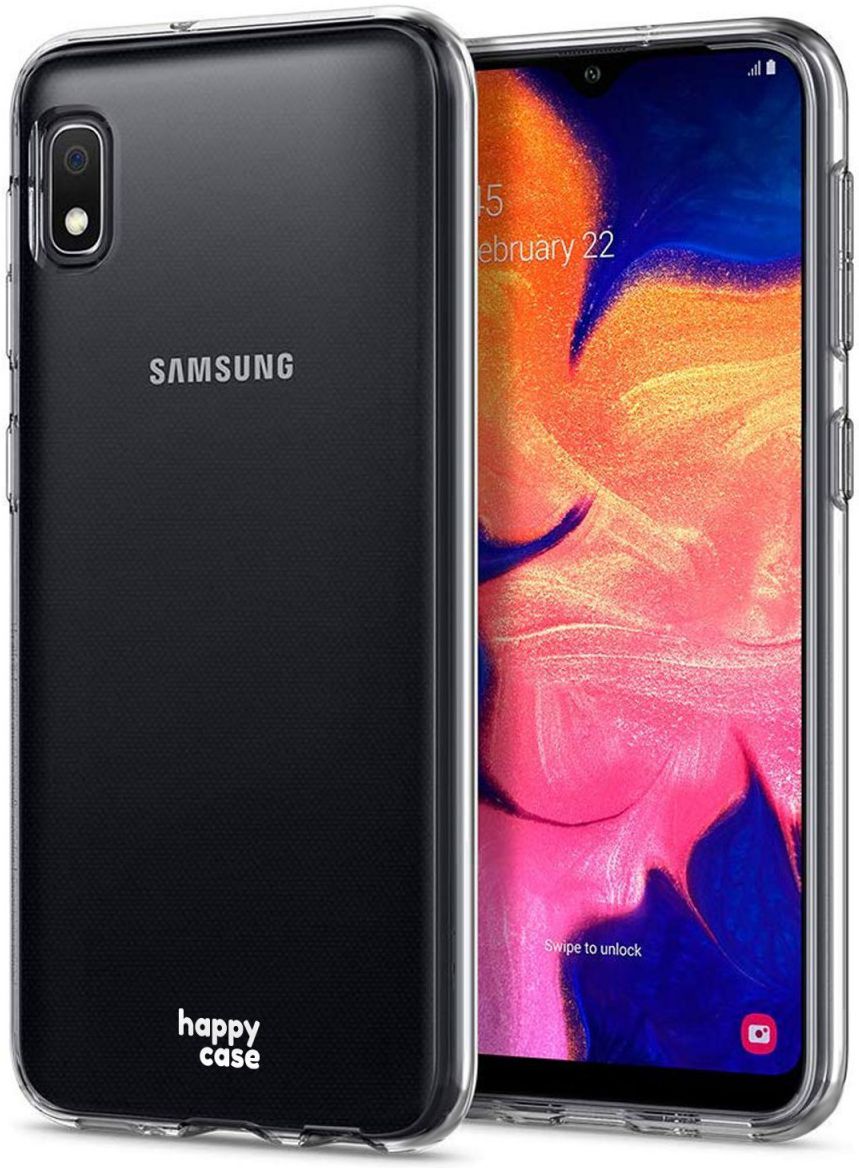 HappyCase Samsung Galaxy A10 Flexibel TPU Hoesje Clear Print afbeelding 2