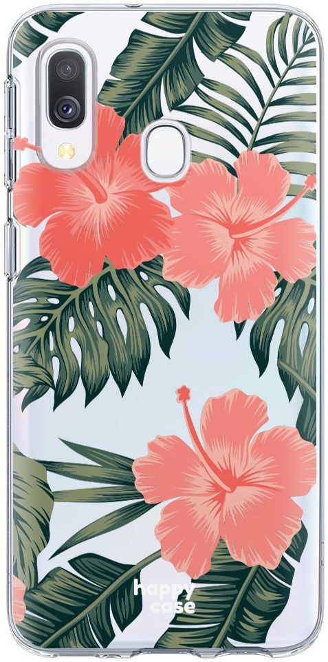 HappyCase Samsung Galaxy A20E Flexibel TPU Hoesje Tropic Vibe Print afbeelding 1