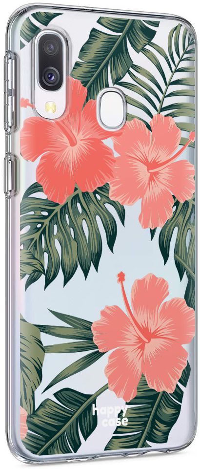 HappyCase Samsung Galaxy A20E Flexibel TPU Hoesje Tropic Vibe Print afbeelding 4