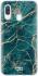 HappyCase Samsung Galaxy A20E Flexibel TPU Hoesje Aqua Marmer Print afbeelding 1