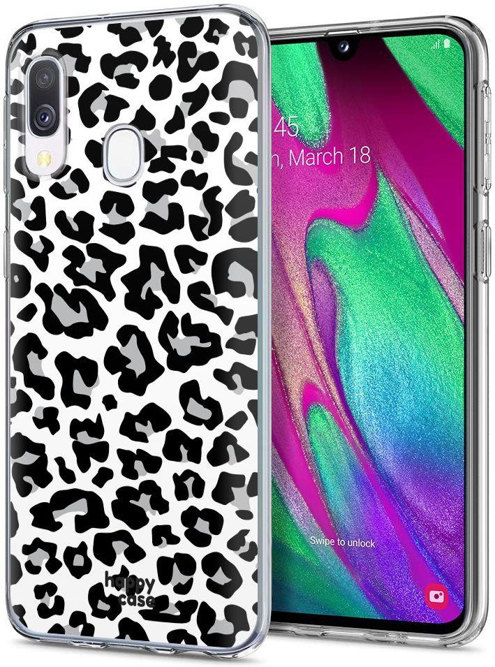 HappyCase Samsung Galaxy A20E Flexibel TPU Hoesje Panter Print afbeelding 2
