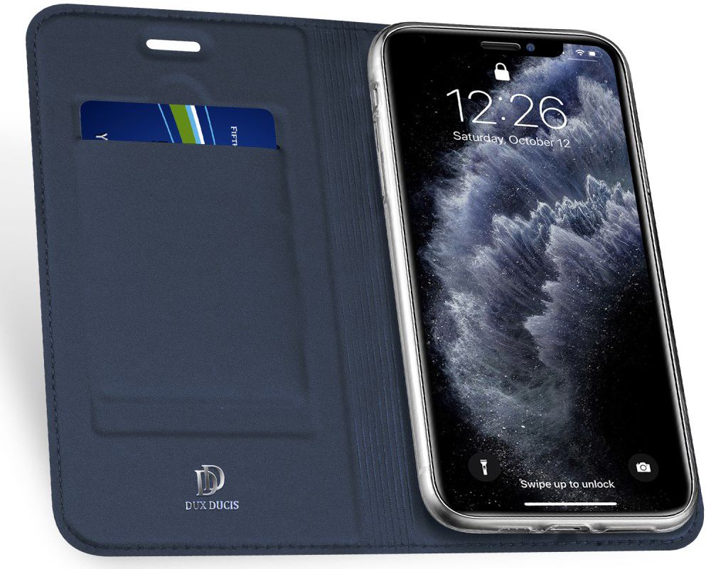 Dux Ducis Skin Pro Series Apple iPhone 11 Pro Hoesje Blauw afbeelding 2