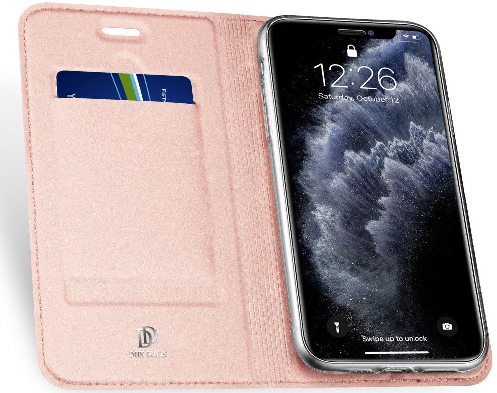 Dux Ducis Skin Pro Series Apple iPhone 11 Pro Hoesje Roze Goud afbeelding 2