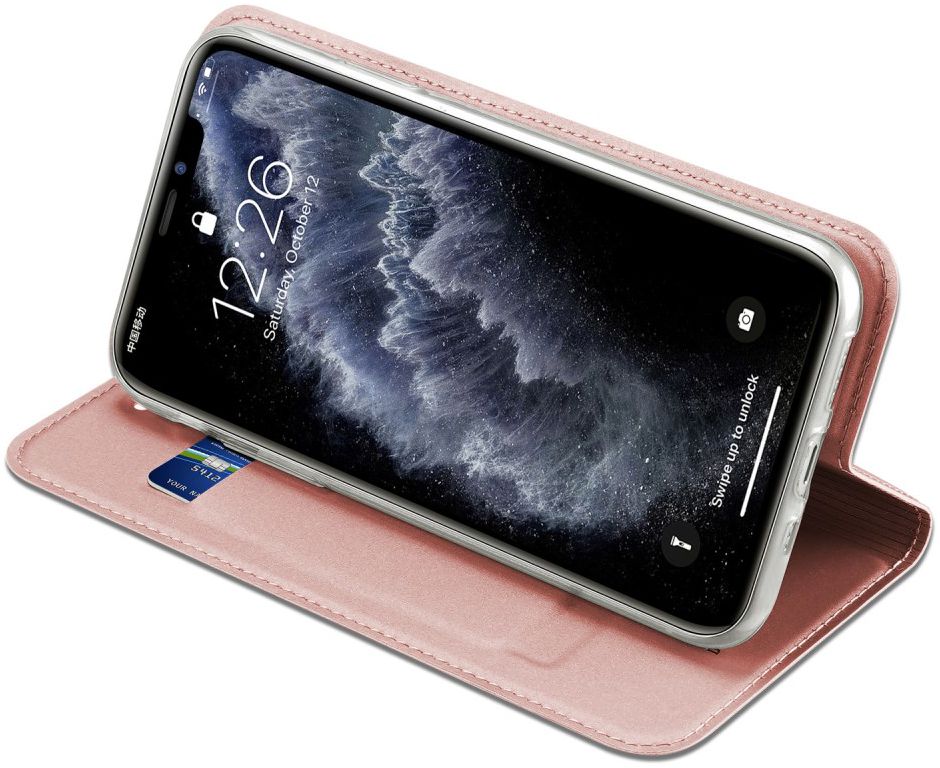 Dux Ducis Skin Pro Series Apple iPhone 11 Pro Hoesje Roze Goud afbeelding 4