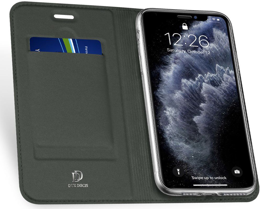 Dux Ducis Skin Pro Series Apple iPhone 11 Pro Max Flip Hoesje Groen afbeelding 2