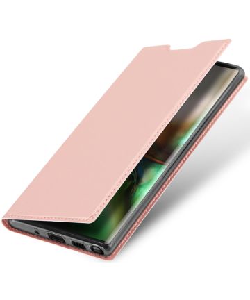 Dux Ducis Skin Pro Series Samsung Galaxy Note 10 Flip Hoesje Roze Goud Hoesjes