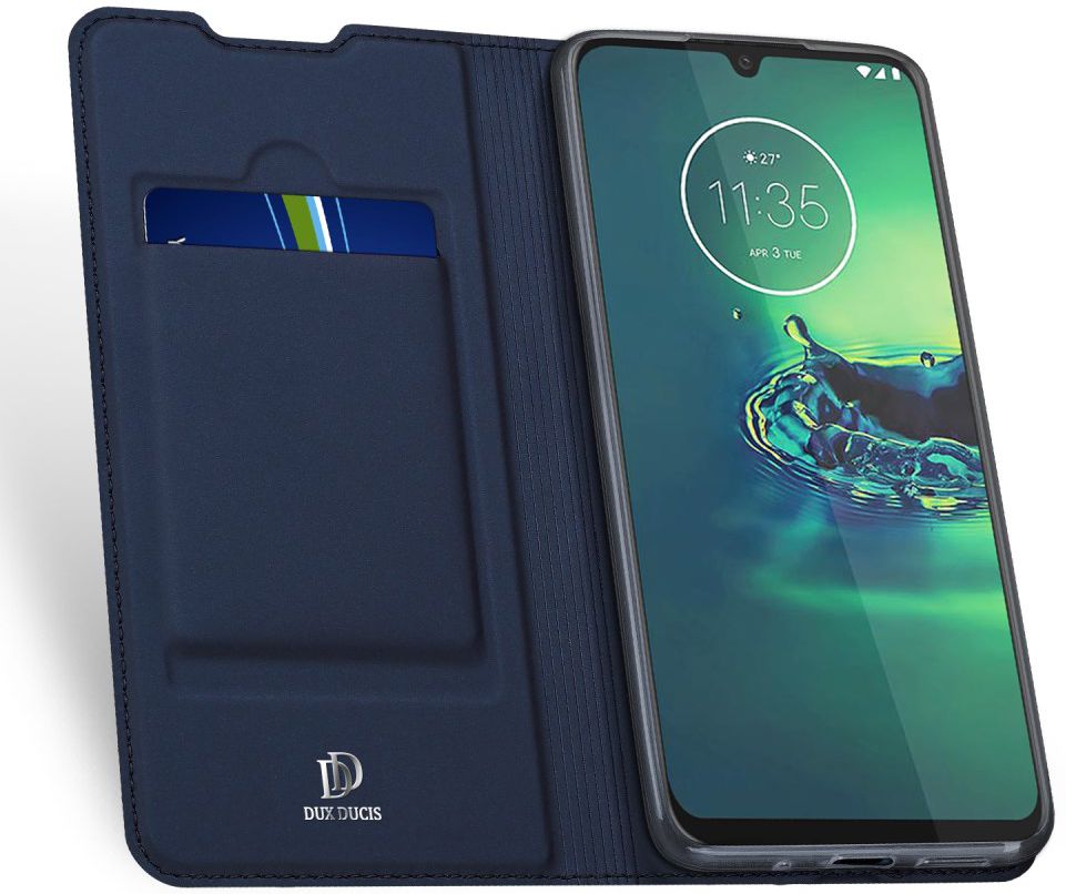 Dux Ducis Skin Pro Series Motorola Moto G8 Plus Flip Hoesje Blauw afbeelding 2