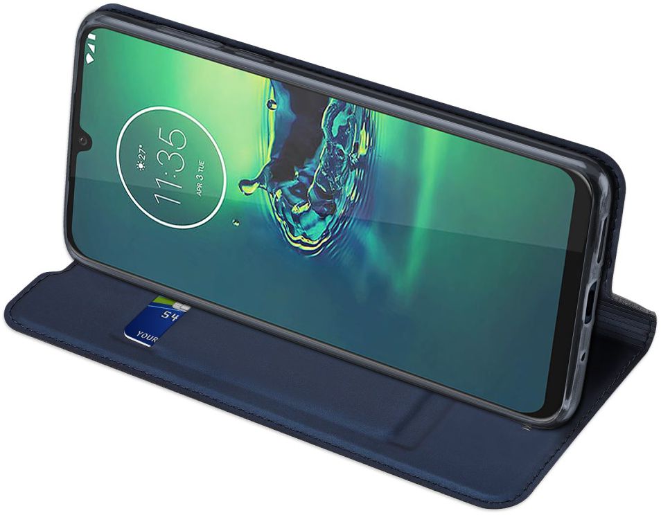 Dux Ducis Skin Pro Series Motorola Moto G8 Plus Flip Hoesje Blauw afbeelding 4