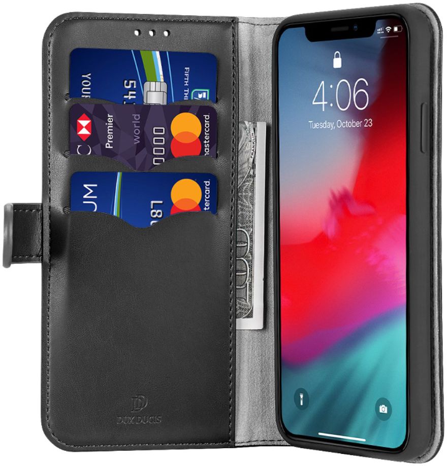Dux Ducis Kado Series Apple iPhone 11 Pro Portemonnee Hoesje Zwart afbeelding 1