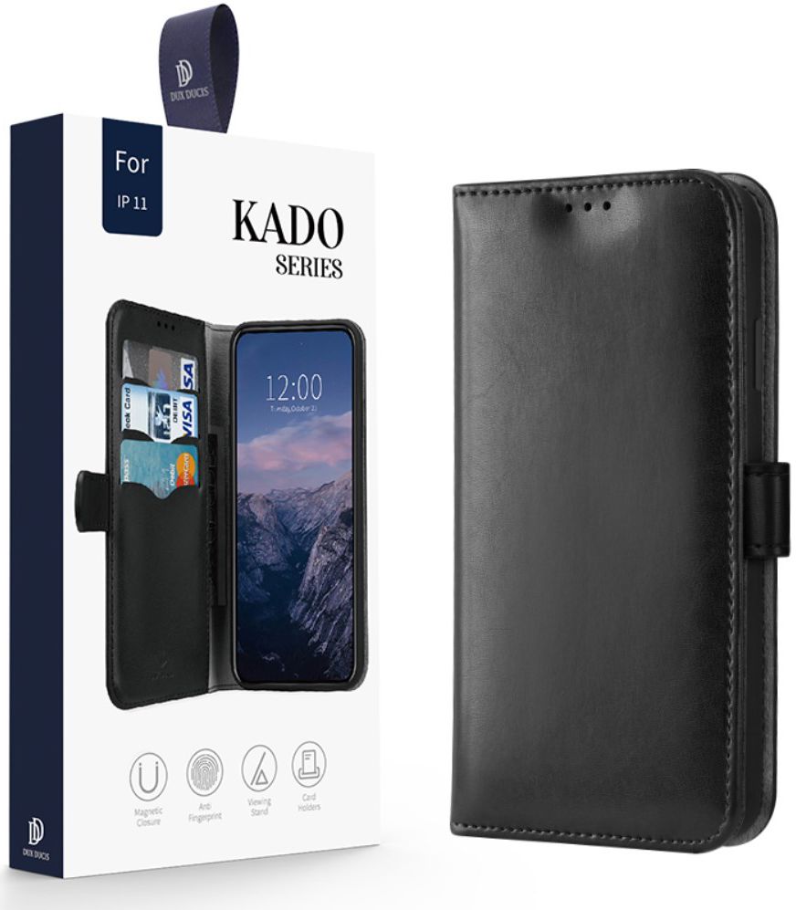 Dux Ducis Kado Series Apple iPhone 11 Pro Portemonnee Hoesje Zwart afbeelding 10