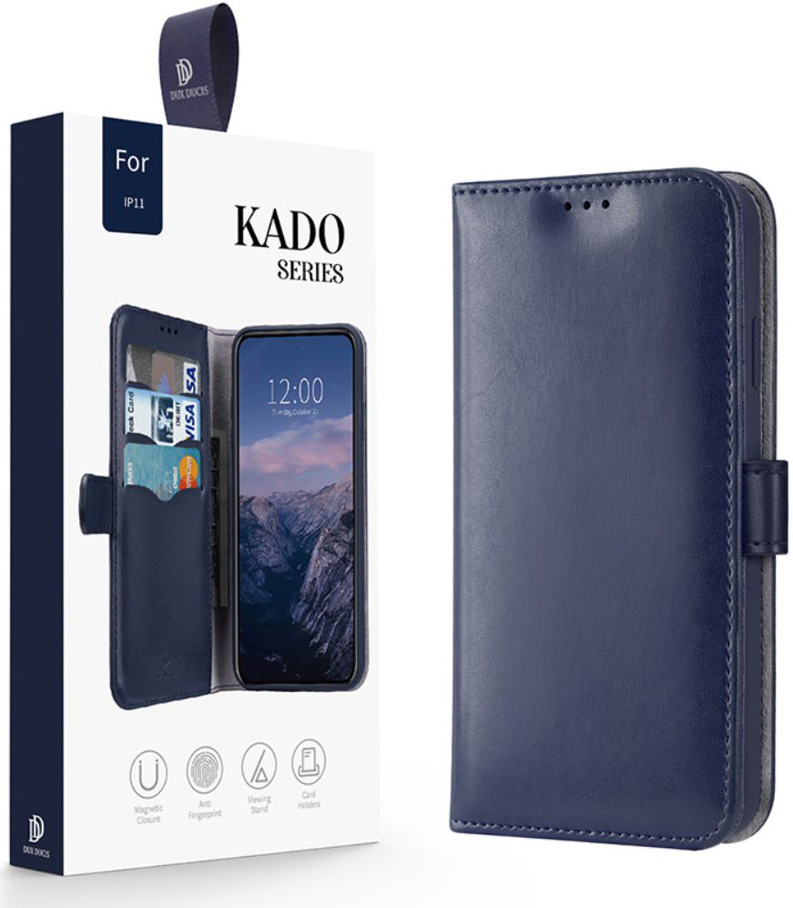 Dux Ducis Kado Series Apple iPhone 11 Pro Portemonnee Hoesje Blauw afbeelding 10