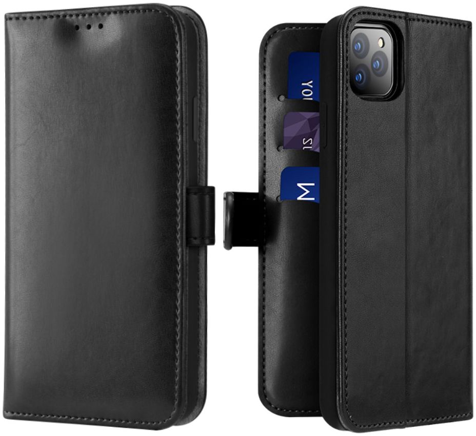 Dux Ducis Kado Series Apple iPhone 11 Pro Max Portemonnee Hoesje Zwart afbeelding 2