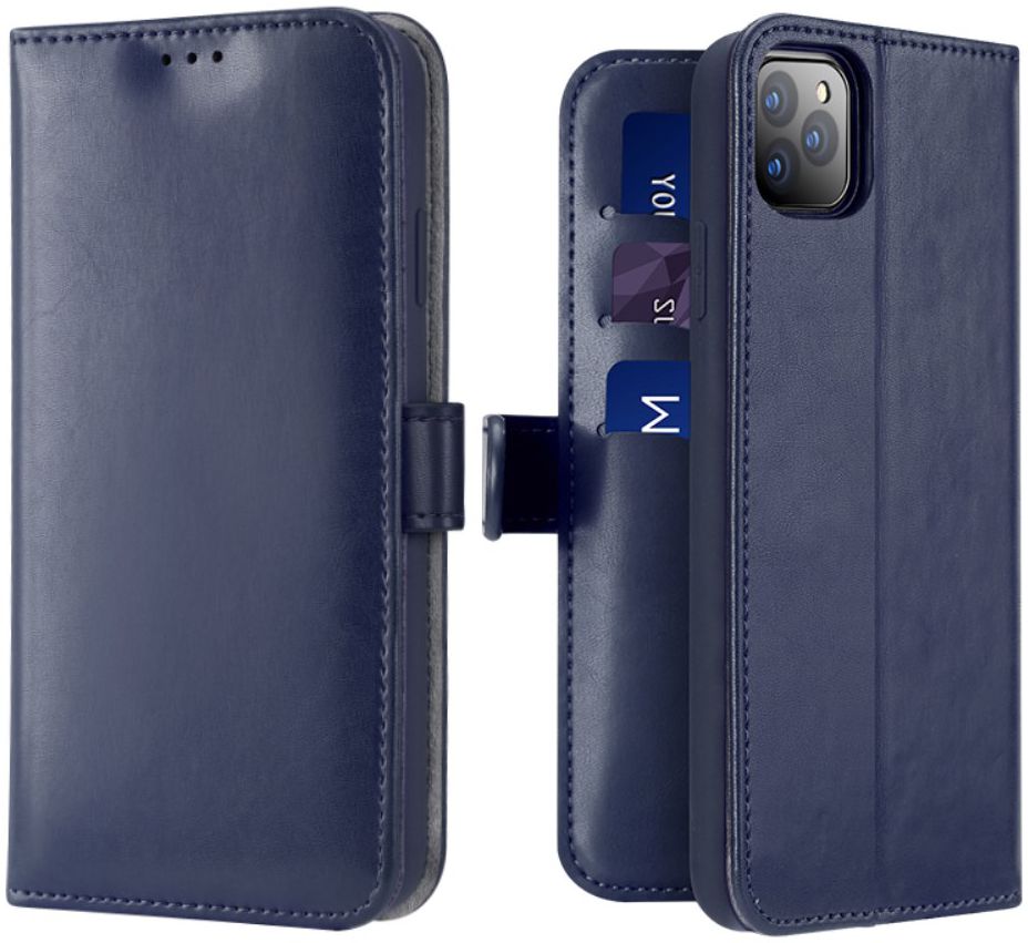 Dux Ducis Kado Series Apple iPhone 11 Pro Max Portemonnee Hoesje Blauw afbeelding 2