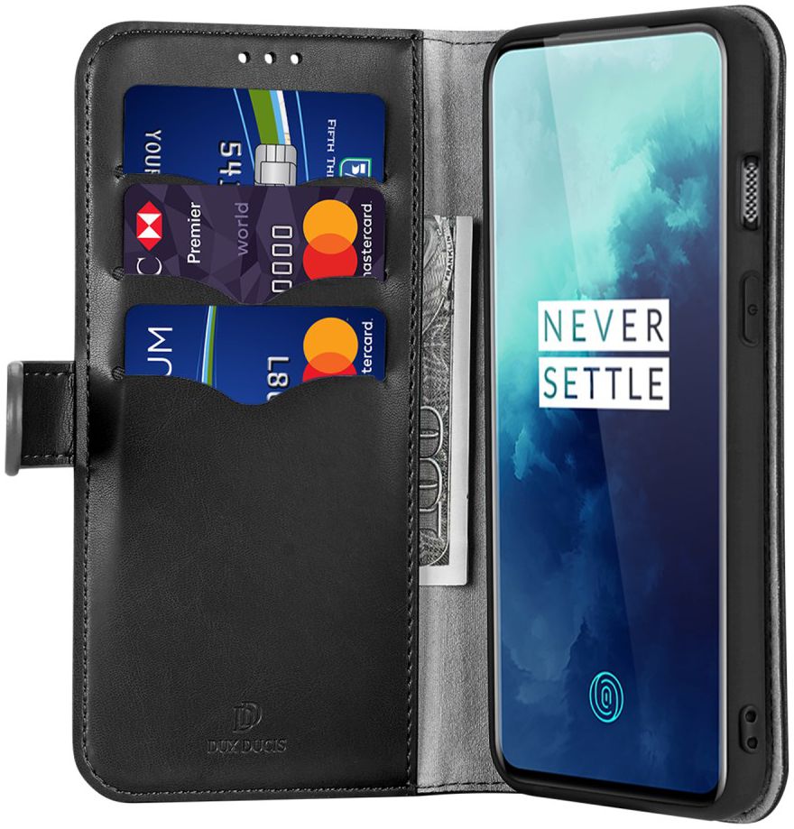 Dux Ducis Kado Series OnePlus 7T Pro Portemonnee Hoesje Zwart afbeelding 1