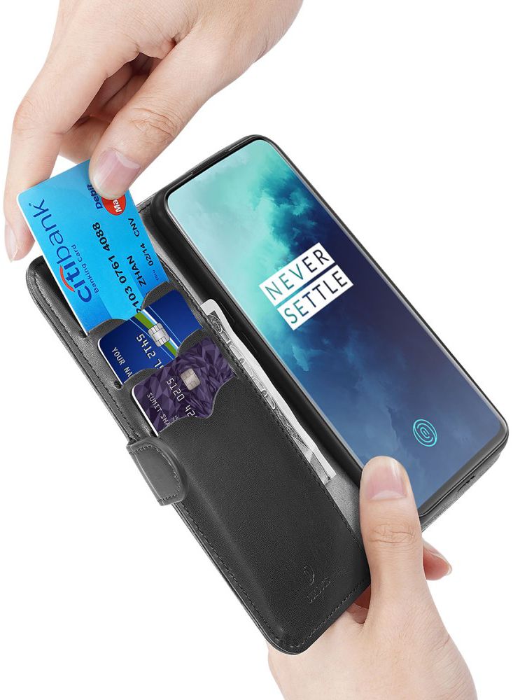 Dux Ducis Kado Series OnePlus 7T Pro Portemonnee Hoesje Zwart afbeelding 4