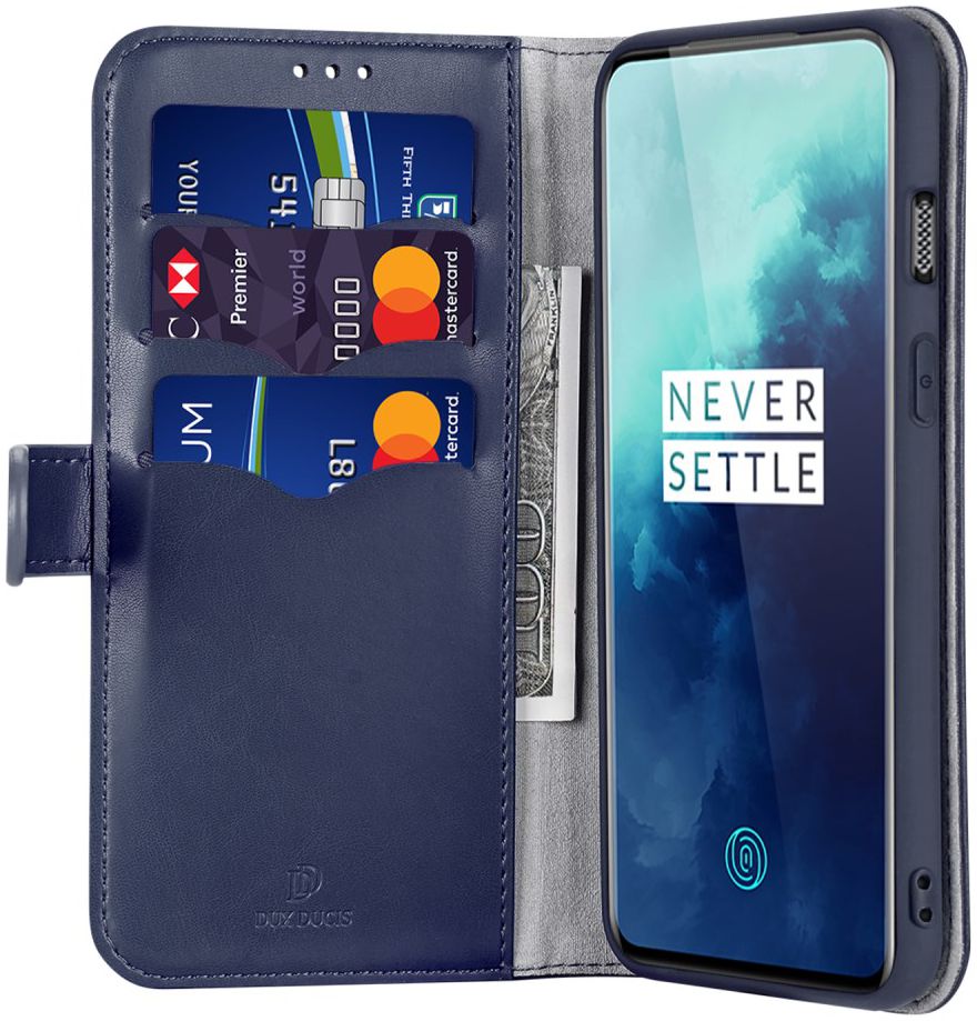 Dux Ducis Kado Series OnePlus 7T Pro Portemonnee Hoesje Blauw afbeelding 1