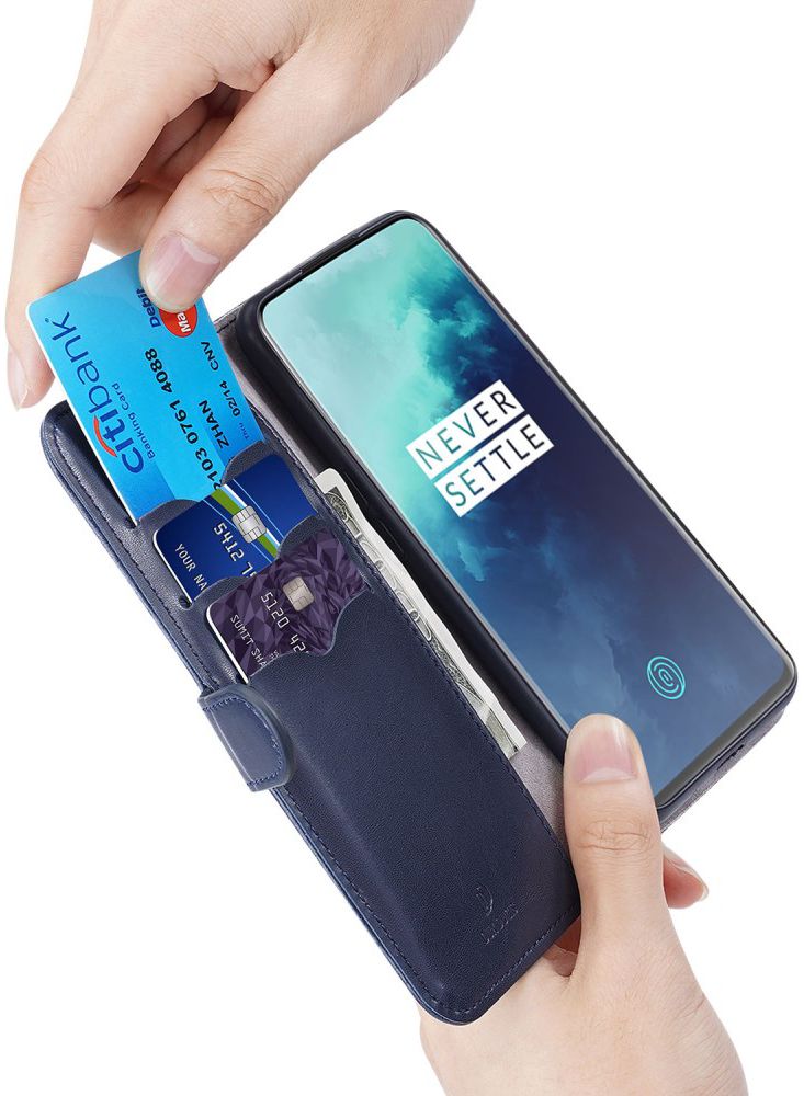 Dux Ducis Kado Series OnePlus 7T Pro Portemonnee Hoesje Blauw afbeelding 4