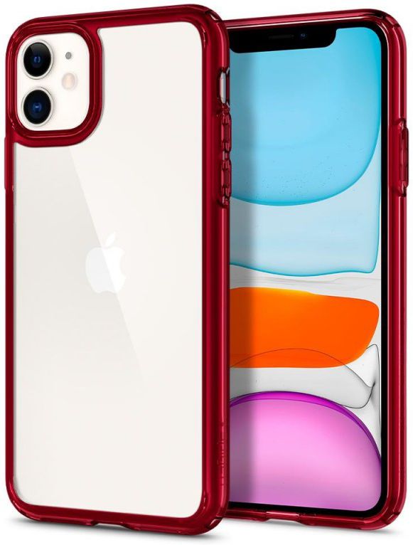Spigen Ultra Hybrid Apple iPhone 11 Hoesje Red Crystal afbeelding 1