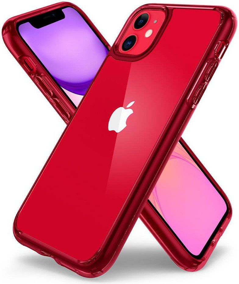 Spigen Ultra Hybrid Apple iPhone 11 Hoesje Red Crystal afbeelding 3