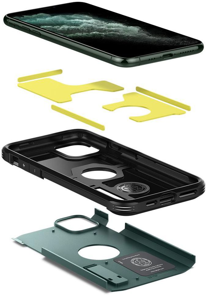 Spigen Tough Armor Case iPhone 11 Pro Max Midnight Green afbeelding 6