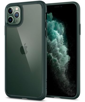 Spigen Ultra Hybrid Apple iPhone 11 Pro Hoesje Midnight Green Hoesjes