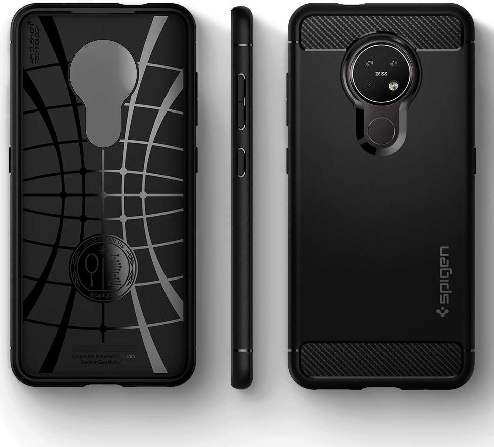Spigen Rugged Armor Hoesje Nokia 7.2 Zwart afbeelding 4