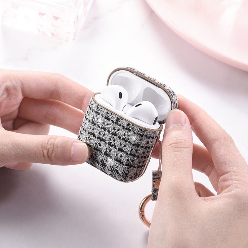 Hoco Beautiful Series Apple AirPods Stevig TPU Hoesje Zilver afbeelding 3
