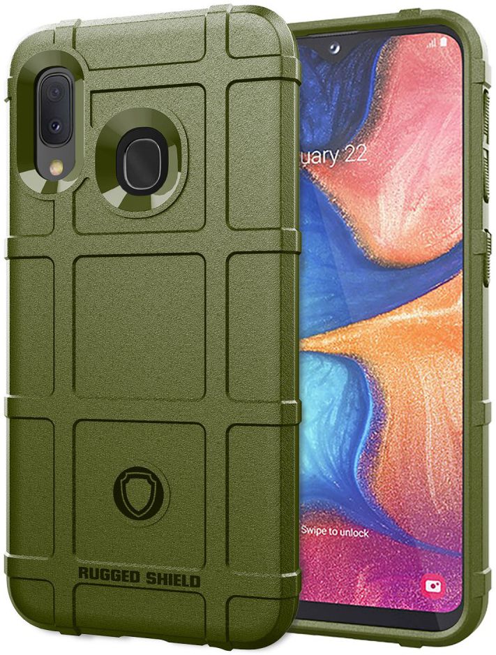 Samsung Galaxy A20e Anti-Shock TPU Hybride Hoesje Groen afbeelding 1