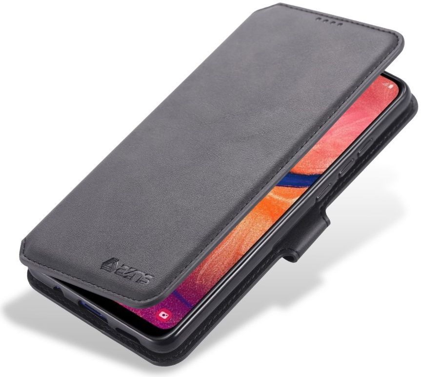 AZNS Samsung Galaxy A20e Portemonnee Stand Hoesje Zwart afbeelding 1