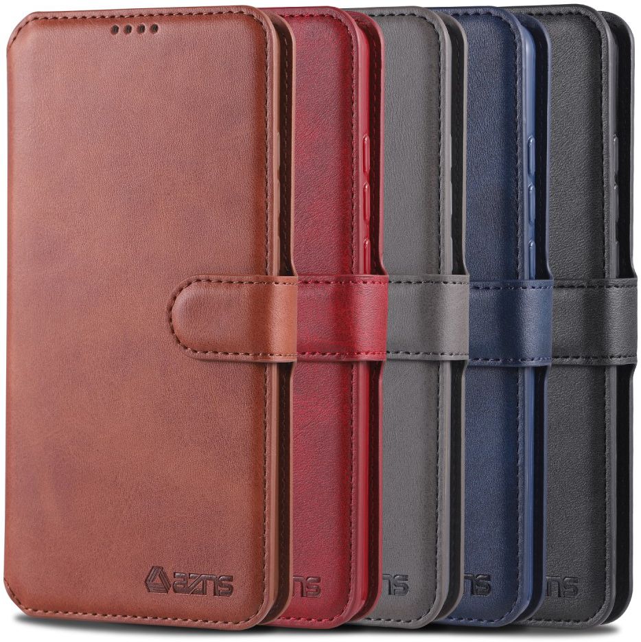 AZNS Samsung Galaxy A20e Portemonnee Stand Hoesje Zwart afbeelding 5