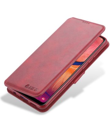 AZNS Samsung Galaxy A20e Portemonnee Stand Hoesje Rood Hoesjes