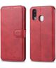 AZNS Samsung Galaxy A20e Portemonnee Stand Hoesje Rood