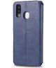 AZNS Samsung Galaxy A20e Portemonnee Stand Hoesje Blauw