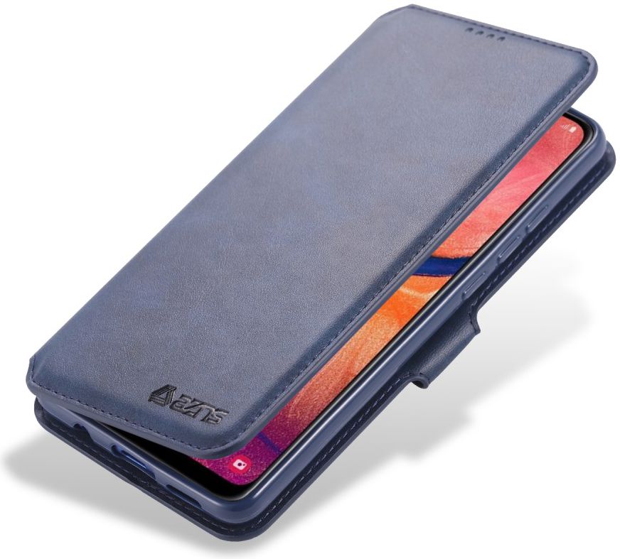AZNS Samsung Galaxy A20e Portemonnee Stand Hoesje Blauw afbeelding 1