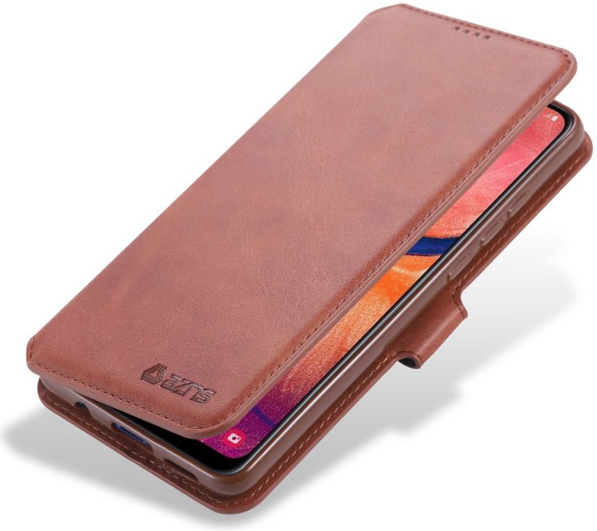 AZNS Samsung Galaxy A20e Portemonnee Stand Hoesje Bruin afbeelding 1