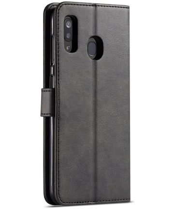 Samsung Galaxy A20e Portemonnee Stand Bookcase Hoesje Zwart Hoesjes