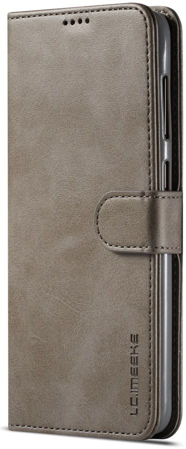 Samsung Galaxy A20e Portemonnee Stand Bookcase Hoesje Grijs afbeelding 4