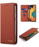 Samsung Galaxy A20e Portemonnee Stand Bookcase Hoesje Kunstleer Bruin