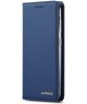 Samsung Galaxy A20e Portemonnee Stand Bookcase Hoesje Kunstleer Blauw