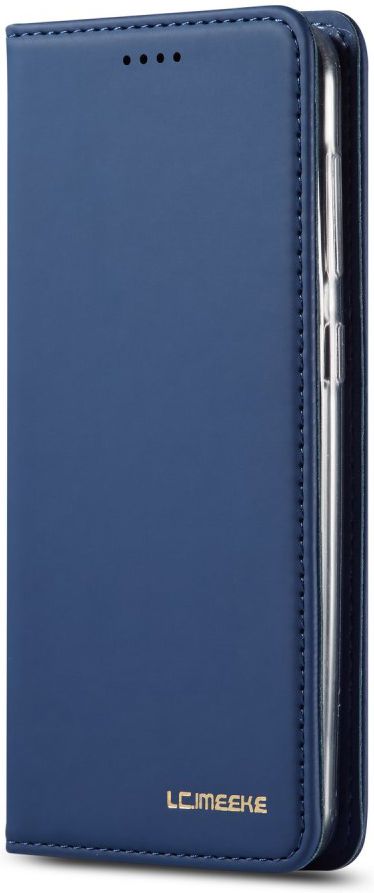Samsung Galaxy A20e Portemonnee Stand Bookcase Hoesje Kunstleer Blauw afbeelding 4