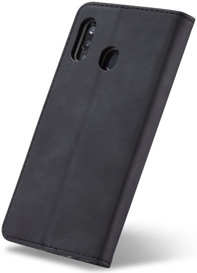 Samsung Galaxy A20e Portemonnee Stand Bookcase Hoesje Kunstleer Zwart afbeelding 12