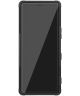 Sony Xperia 5 Robuust Hybride Hoesje Zwart