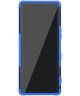 Sony Xperia 5 Robuust Hybride Hoesje Blauw